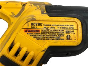 Dewalt best sale dcs367 manual